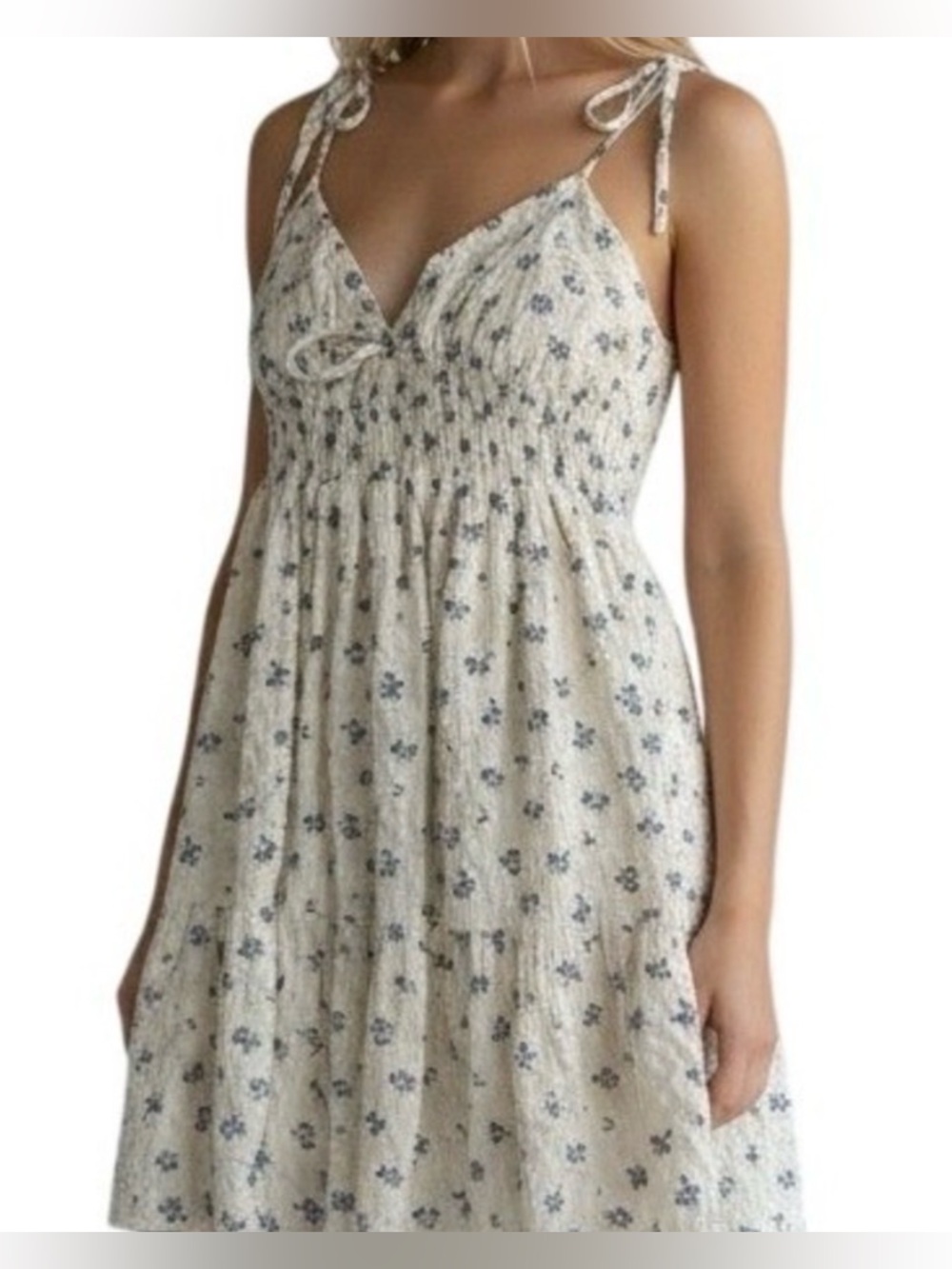Aeropostale Floral Croquette Babydoll Dress